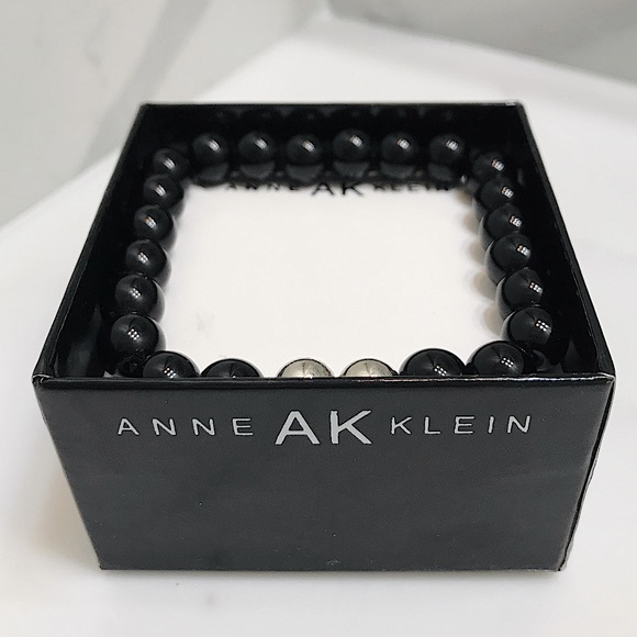 🆕🔥ANNE KLEIN BEAUTIFUL BLACK&STERLING SIVER BRACELET!!NWT&NIB!!BUNDLE🆙TO SAVE - Picture 5 of 10